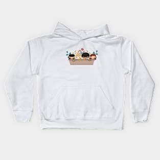 Flowers Don't Compete, They Just Bloom Kids Hoodie